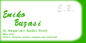 eniko buzasi business card