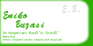 eniko buzasi business card